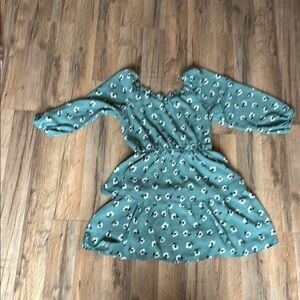 Floral Green Dress